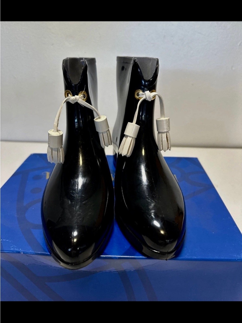 RARE Vivienne Westwood Anglomania x Melissa Tassel Rain Boots - NIB 6
